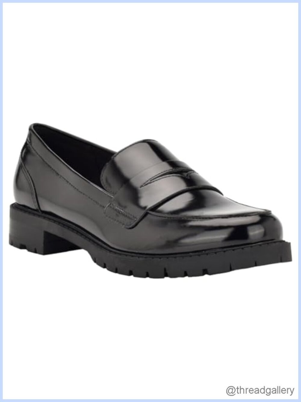 Nine West Naveen Faux Patent Leather Loafer Slip-On Casual Work Shoe